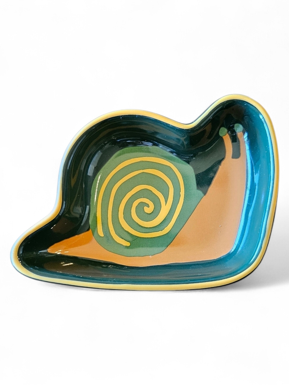 Snail-Shaped Ceramic Dish